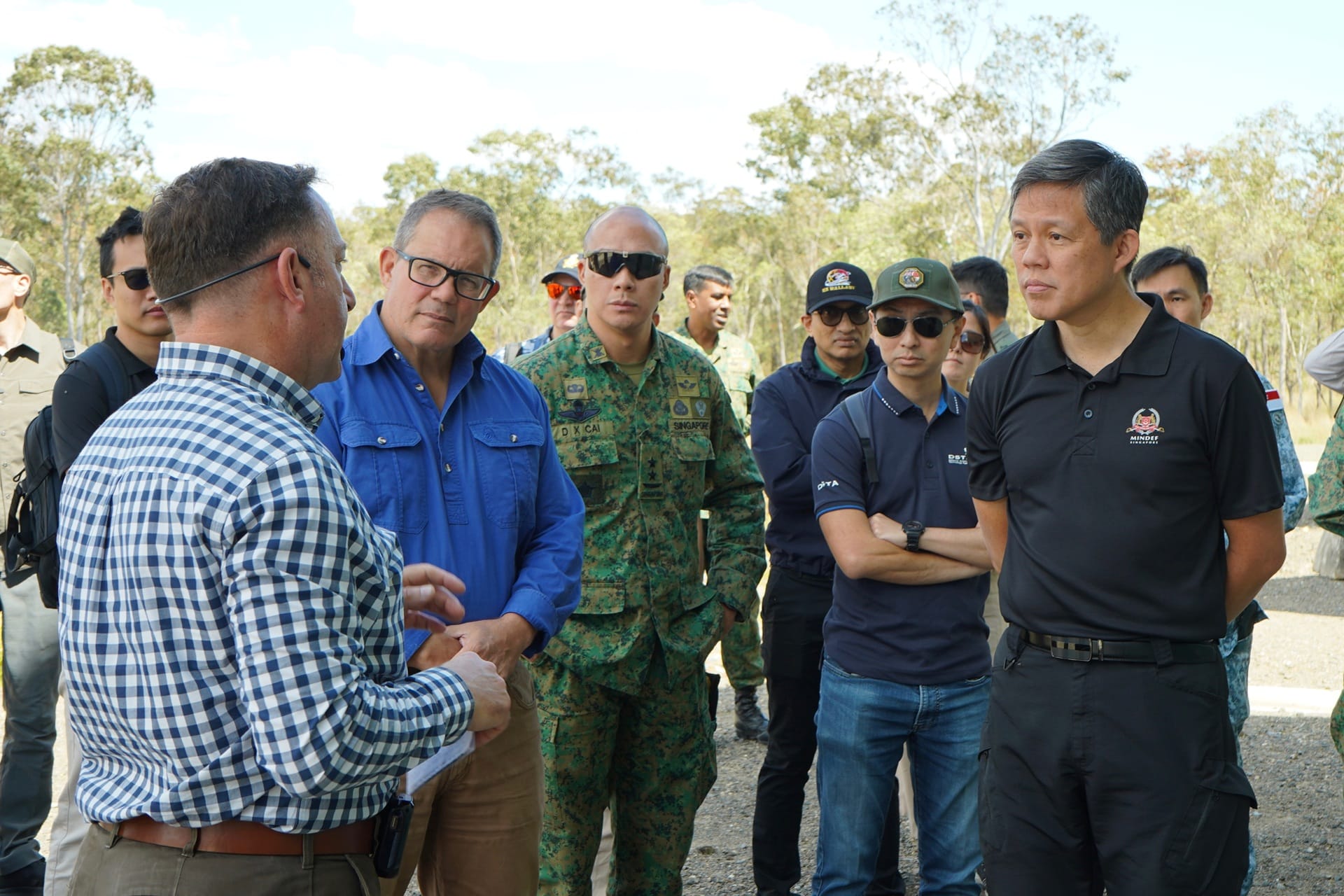 Mr Chan at the Urban Operations Live Firing Facility within the expanded SWBTA.